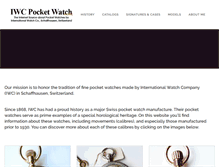 Tablet Screenshot of iwcpocketwatch.com